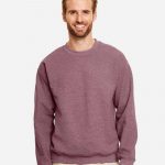 Gildan_18000_Heather_Dark_Maroon_Front_High_Model