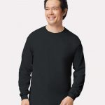 Gildan_2400_Black_Front_High_Model