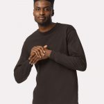Gildan_2400_Dark_Chocolate_Front_High_Model