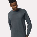Gildan_2400_Dark_Heather_Front_High_Model