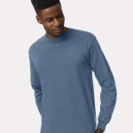 Gildan_2400_Indigo_Blue_Front_High_Model