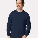 Gildan_2400_Navy_Front_High_Model
