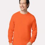 Gildan_2400_Orange_Front_High_Model