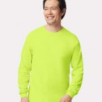 Gildan_2400_Safety_Green_Front_High_Model
